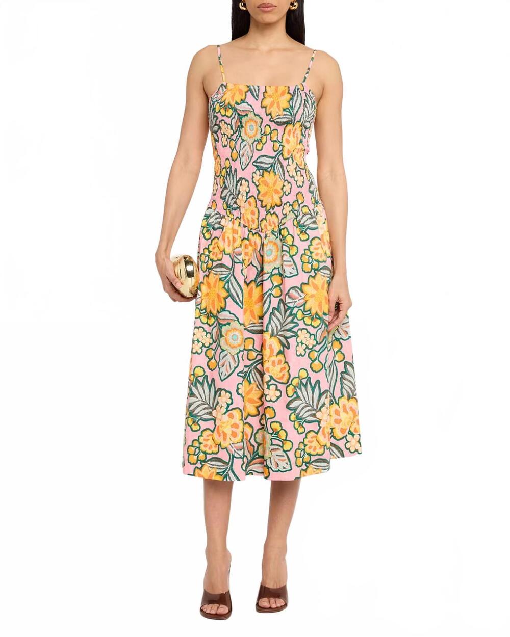 NEW MISA LOS ANGELES women's roxie floral midi dress in desert flower